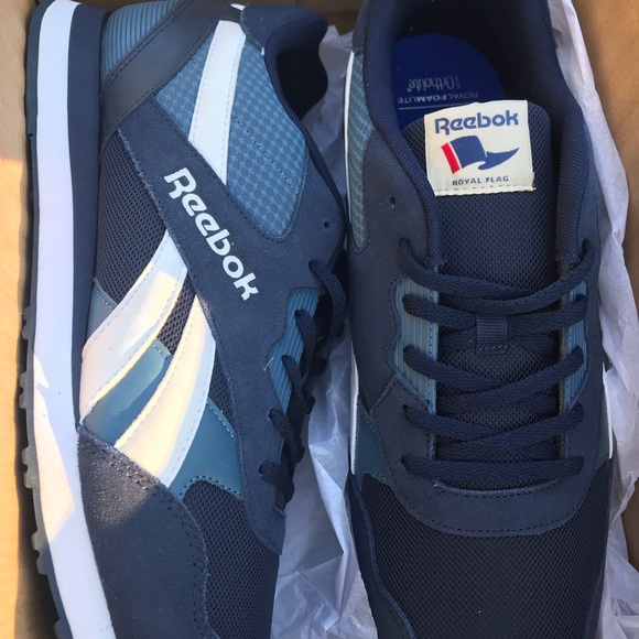 Sneakers, blue Reebok classic - Picture 5 of 8